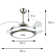 36" Taig 4-Blade LED Crystal Ceiling Fan with Remote Control and Light Kit Included