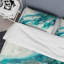 Turquoise Waves In Paradise I - Ensemble de housse de couette à motif abstrait - Microfibre de polyester-110397789