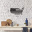 Élégant accessoire mural décoratif en métal, finition noire, 27,6 po x 14,6 po | 100% métal, épaisseur: 0,08 pouce | Conception murale facile, parfaite pour la décoration intérieure et les espaces de bureau, élégante et durable