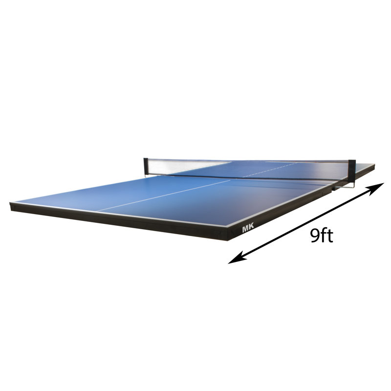 Plateau de conversion pliable de ping-pong avec raquettes et balles (19 mm d'épaisseur), Bleu