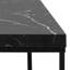 Barossa Coffee Table with Marble Top & Black Steel Base 110x55x45cm-592880039