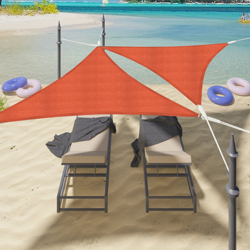 Dupuyer Triangular Shade Sail, Terracotta, 420cm W x 420cm D