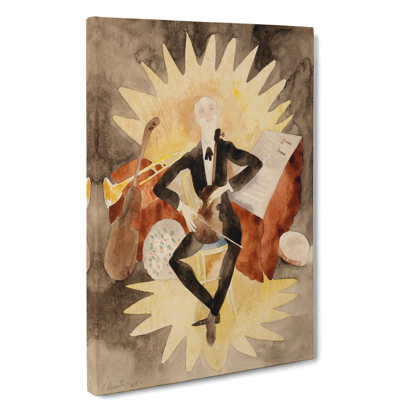 Musician by Charles Demuth - Wrapped Canvas Painting, 76cm H x 50cm W x 3cm D