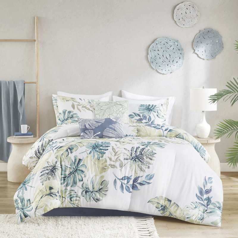 Édredon 100% coton pour très grand lit, Édredon de très grande taille et 5 pièces suppl