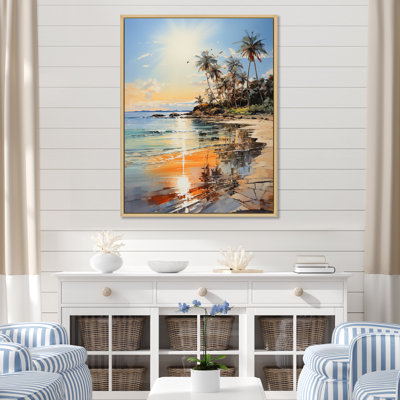 «Coastalbeach Beach Bliss I» - Art mural sur toile