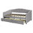 Upholstered Daybed Twin Size With Two Drawers And Wood Slat-618975050
