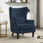 Ensemble de 2 fauteuils à oreilles capitonnés 31,5 po avec structure en bois massif et pieds en bois d'hévéa-1738112114-1722727552