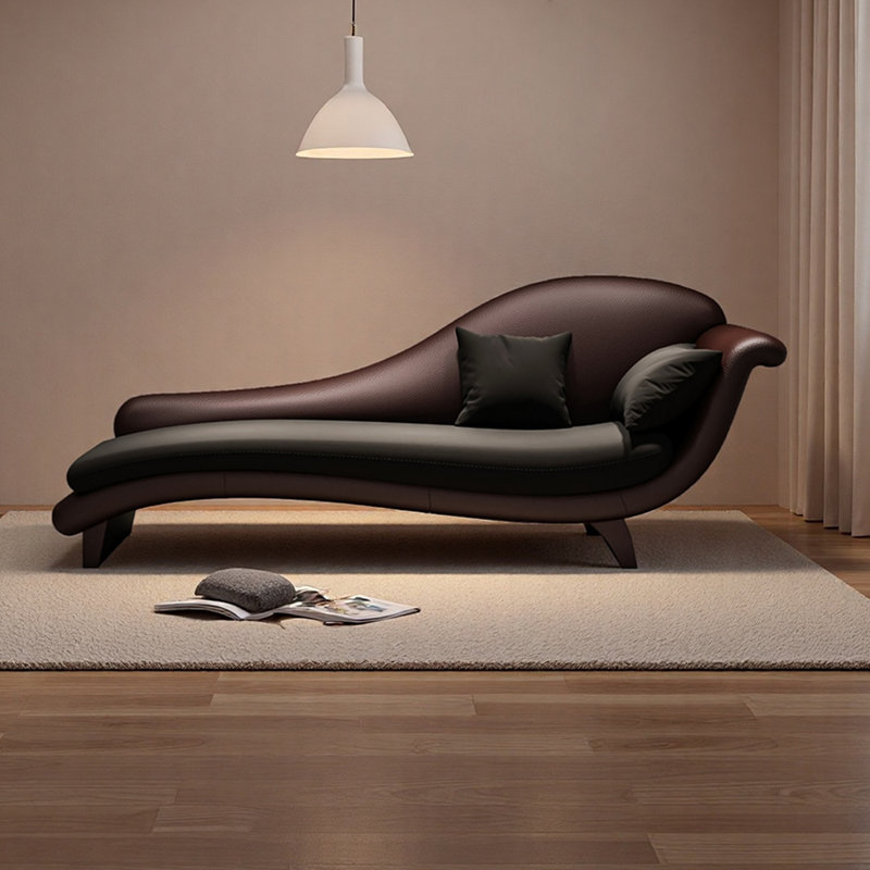 Méridiennes d'intérieur en bois Living Room, Orienté à droite, Gris foncé