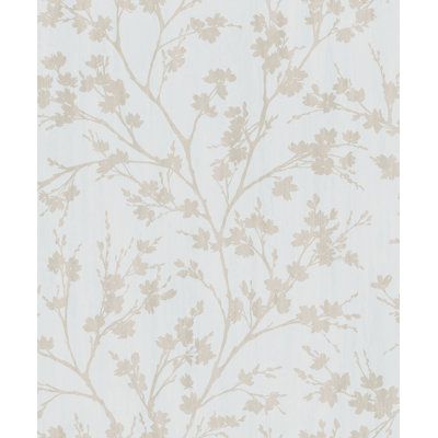 Secret Garden Calming Leaf Branches Design 33' L x 21" W Wallpaper Roll