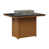 Hammered Top Black with Cedar Base