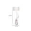 Lampe d'appoint Koz, sculpture incurvée de 66 po, abat-jour en lin blanc