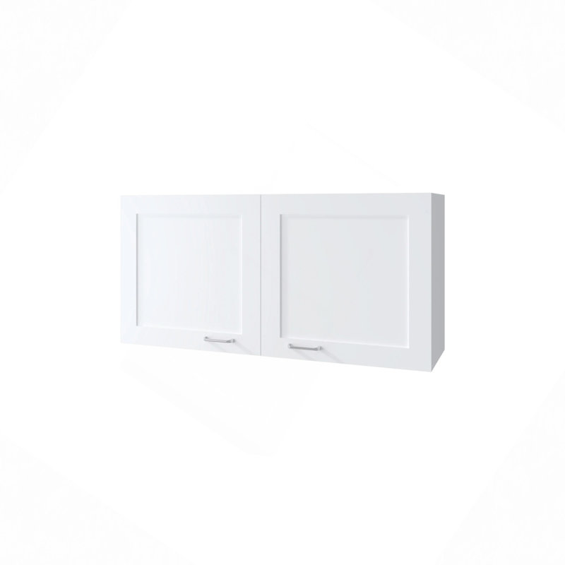 Kitchen Wall Cabinet With 2 Doors, White