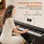 Fashion Wood 88 Key Portable Electric Piano With Stand-863582859