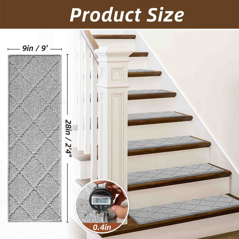 Non-Slip Stair Tread, Grey