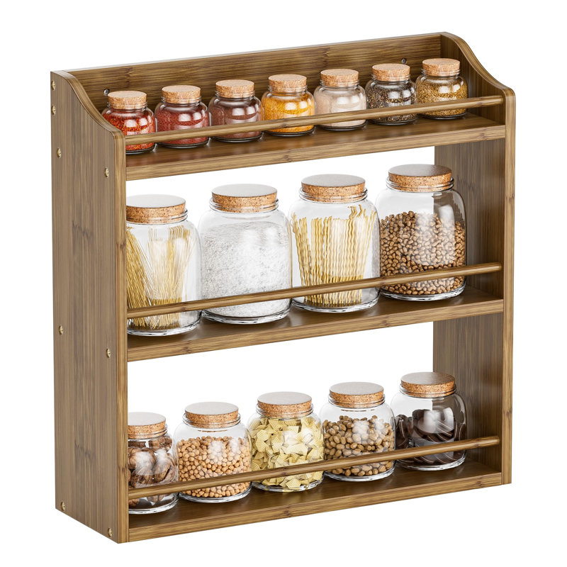 Stainless Steel Spice Rack, Brown