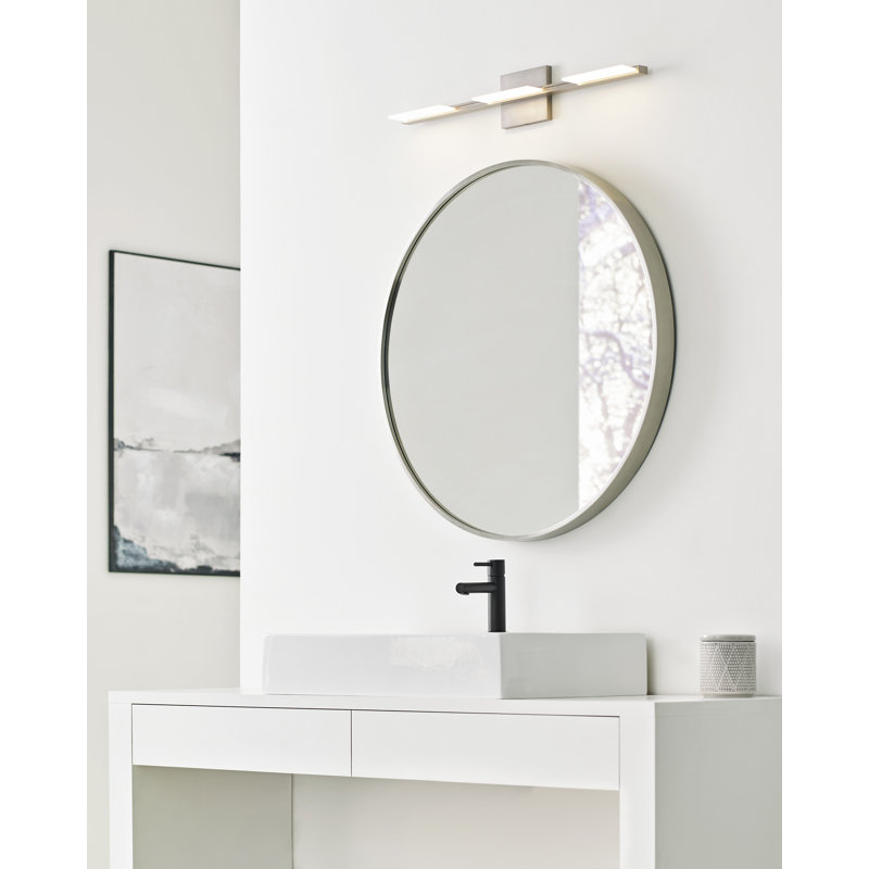 Tris 3 - Light LED Vanity Light, Satin Nikel
