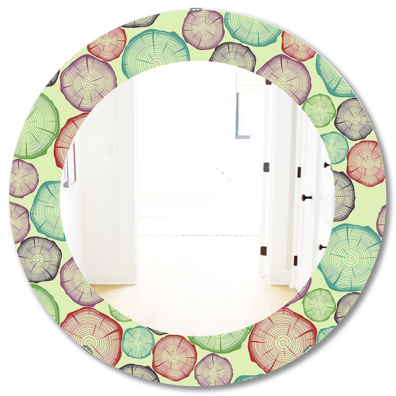 Miroir mural éclectique, H 31,5 po x l po