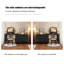 Coiffeuse avec miroir, 2 tiroirs, 1 chaise