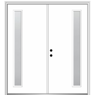 81.75'' Glass Fiberglass Front Entry Doors