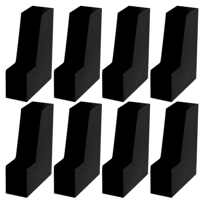 Ybm Home Vertical File Bins Organizer Open Front Design For Easy Access To Files, Documents, And Magazines, Ideal For Home Office, Work Desktops, Or School, Medium, 1260-3