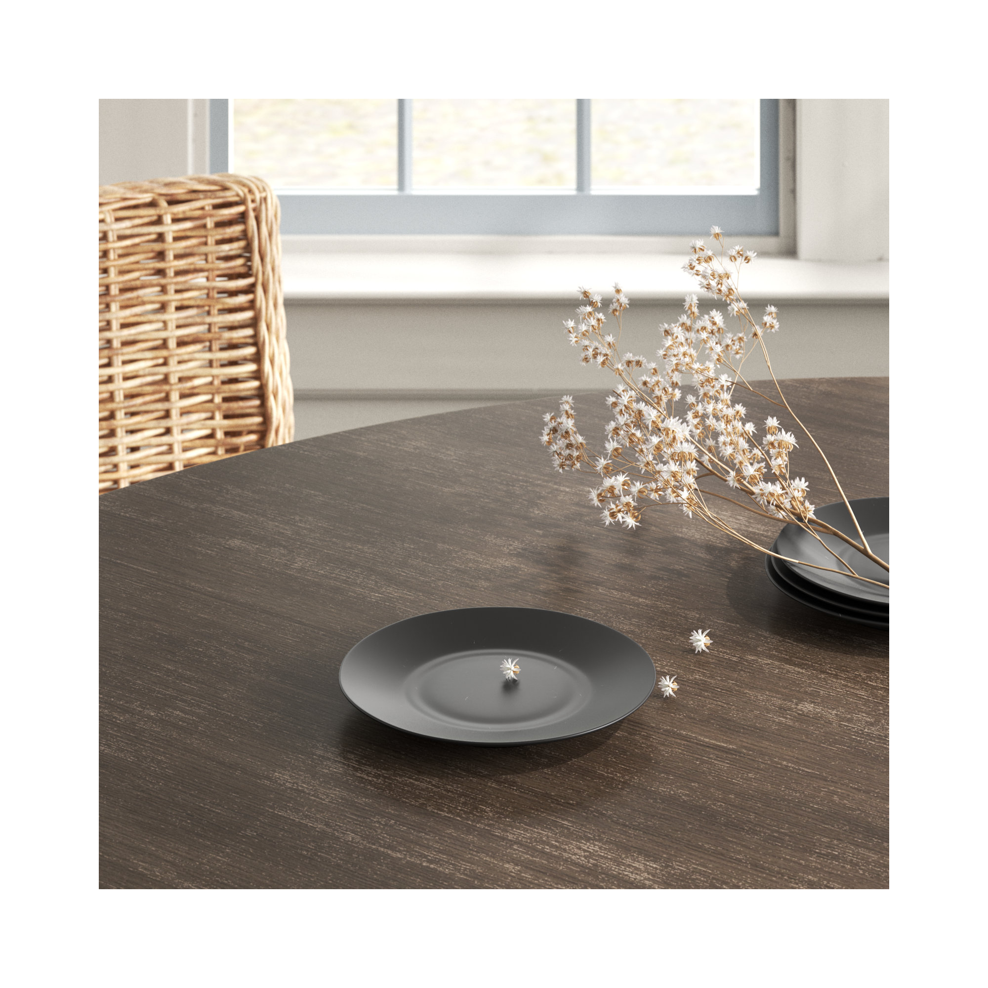 Fortessa Heirloom Bread and Butter Plate, Charcoal