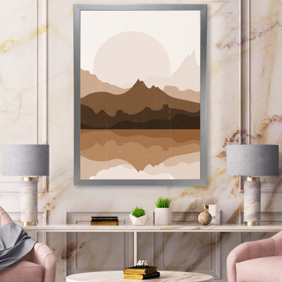 «Minimalist Terracotta Landscape», impression sur toile