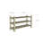 9 Pair Solid Wood Shoe Rack