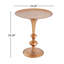 Petite table de bout ronde dorée