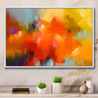 Paint Brush And Waves Impression - Print on Canvas