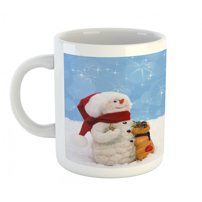 Grande tasse à café bonhomme de neige