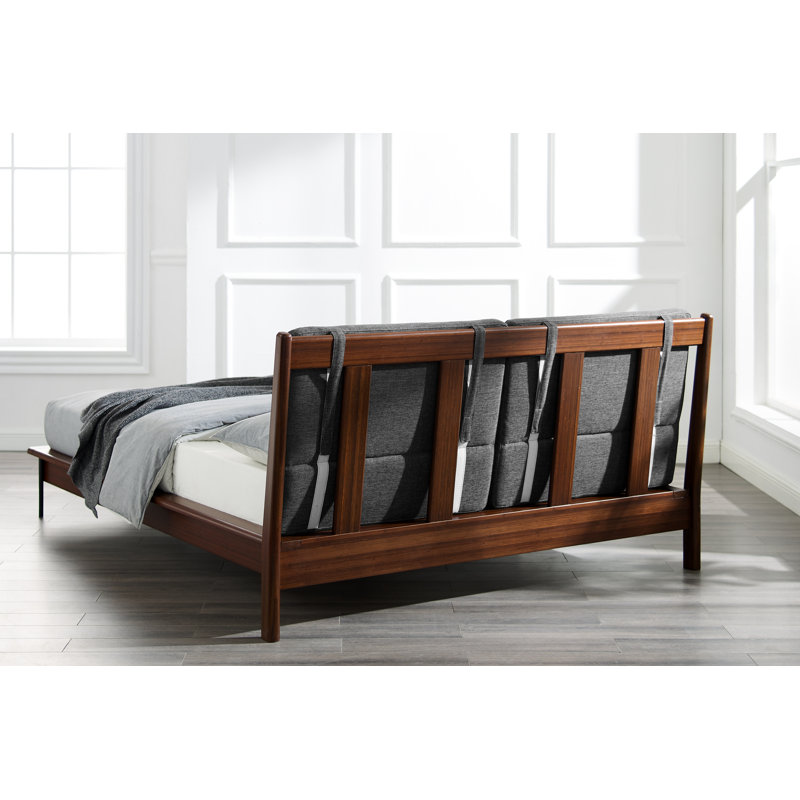 Raines Upholstered Bed, Queen, Gray