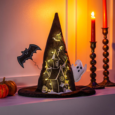 Décoration de table chapeau de sorcière 13,75 "H