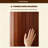 Mid-Century Brown Solid Wood Room Divider Screen