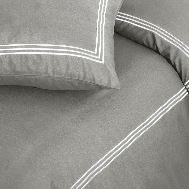 Machine Woven Sheet Set, Charcoal