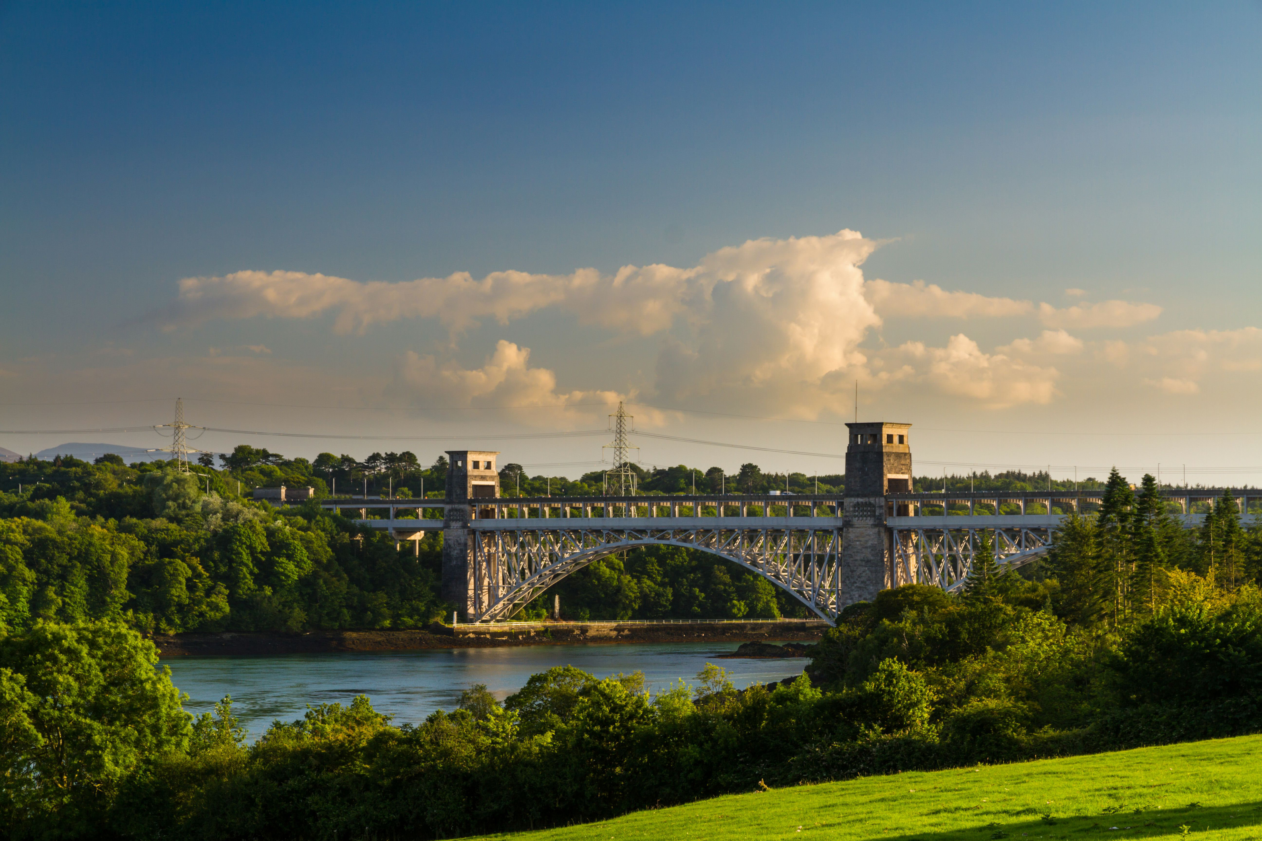 Ebern Designs Britannia Bridge by Fatmanphotouk - Wrapped Canvas ...