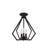Buckeys 3 - Light Steel Dimmable Geometric Chandelier-1046231310
