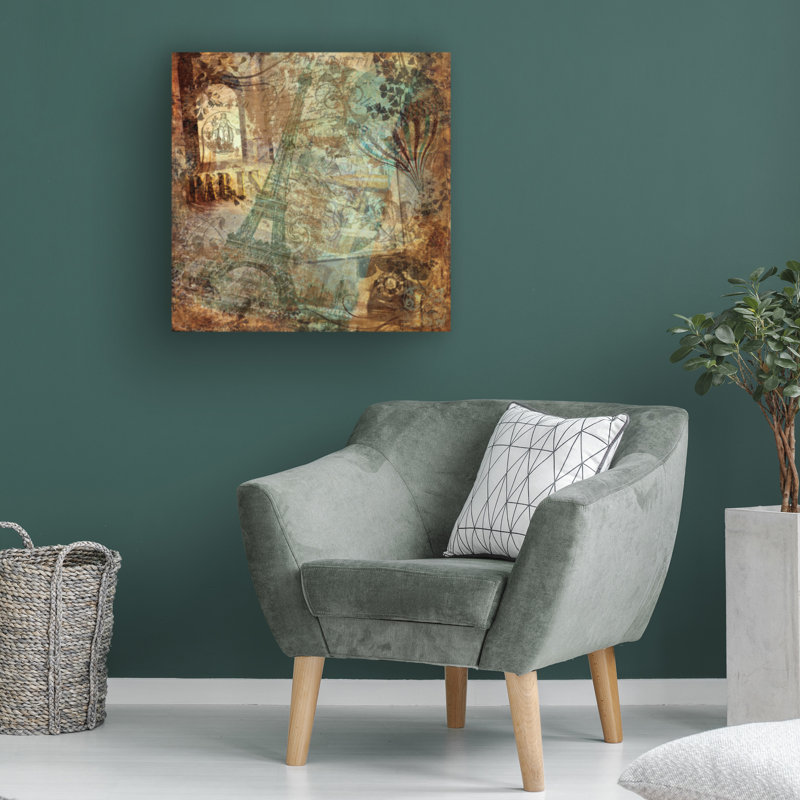 Art sur toile «Bachelo Sasha Destination Paris», 14" H x 14" W