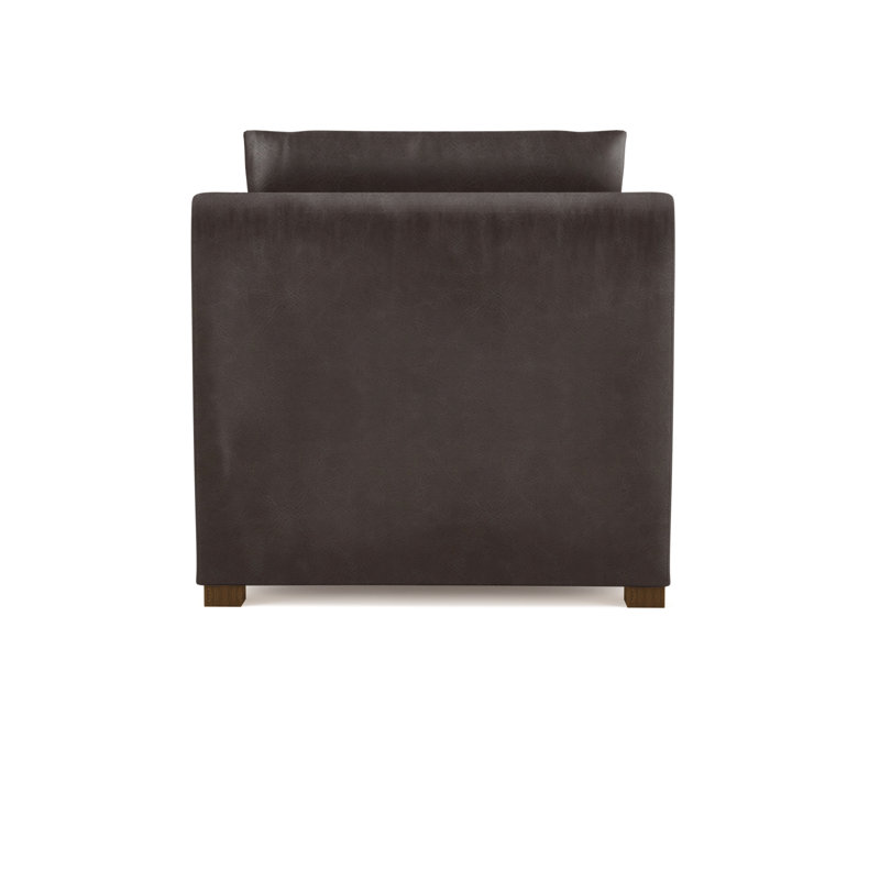 Chaise longue Madison, Brun foncé, Cuir rétro chocolat