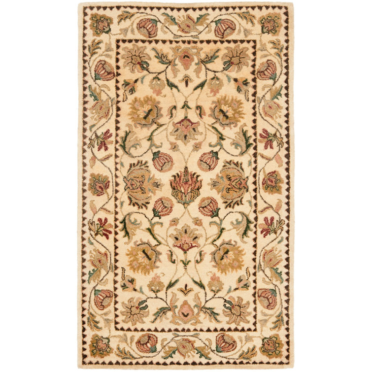 Molter Bergama Hand Tufted Wool Floral Rug