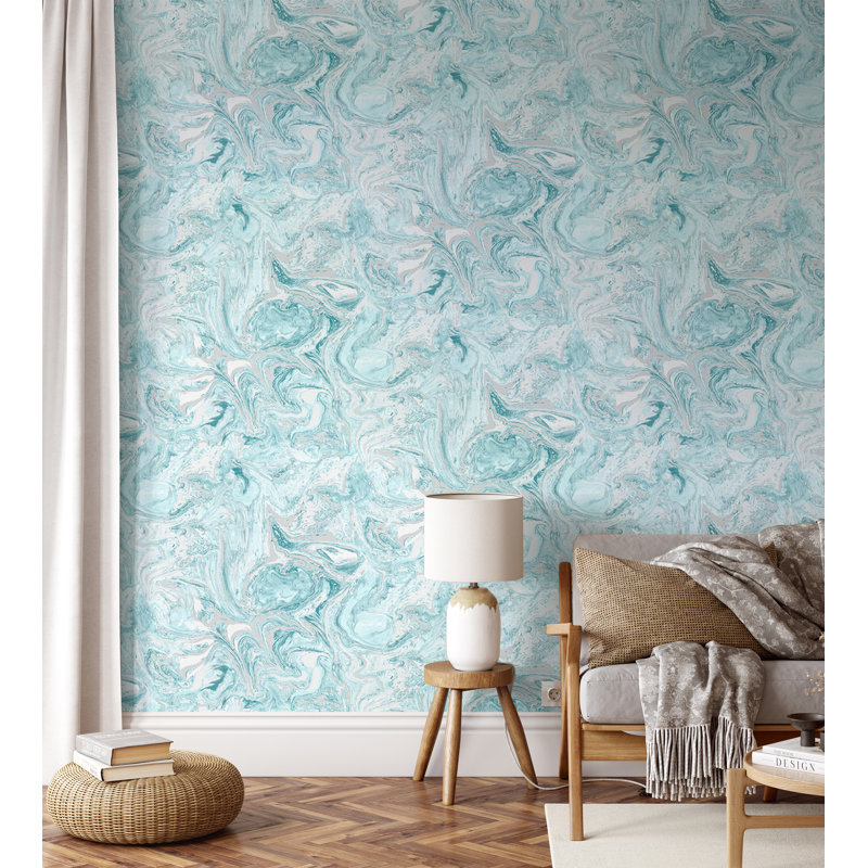 Matte Wallpaper Roll, Blue