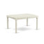 L'ensemble de table de salle à manger 5 pièces comprend une table de cuisine et 4 chaises de salle à manger en tissu de polyester rouge beige avec dossier élégant - finition lin blanc-1514411772-1482626713-1514411774