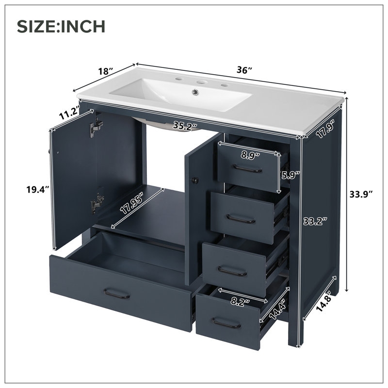 Vanities For Bathroom, Blue