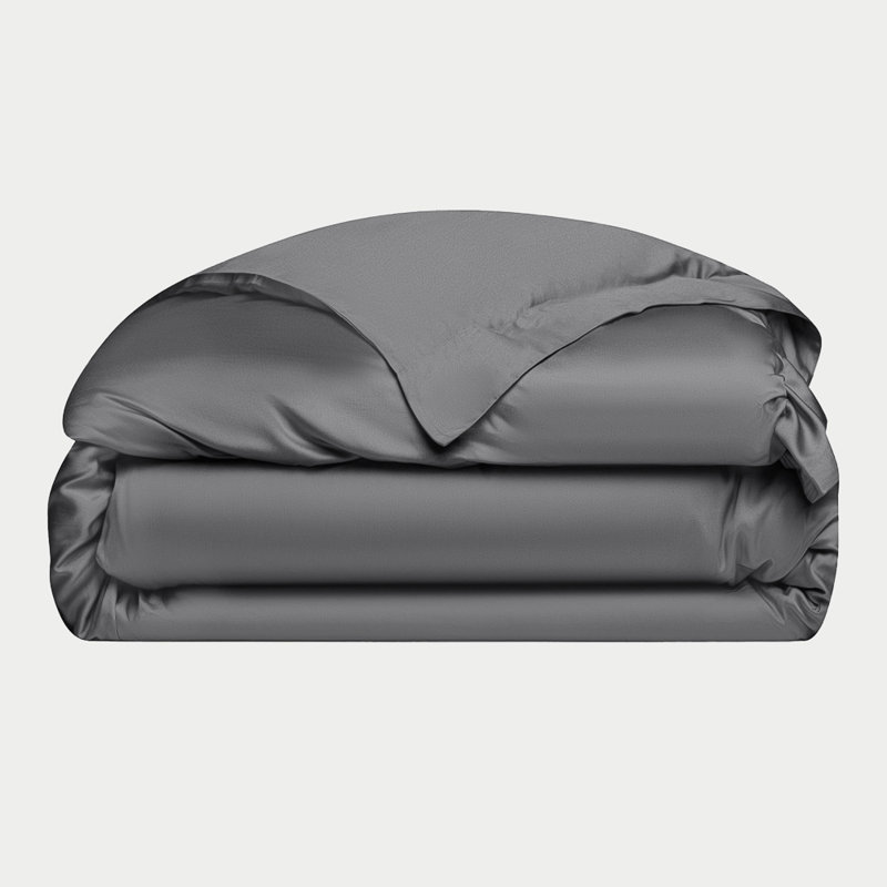 Rayon From Bamboo Duvet Cover, King Duvet Cover, Charcoal