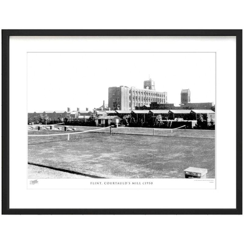 Flint, Courtauld's Mill C1950 by Francis Frith - Single Picture Frame Print, 45cm H x 60cm W x 2.3cm D