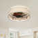 19.6'' Ceiling Fan with Light Kit and Remote Control Included