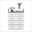 Commode 4 tiroirs Pérou, plateau supérieur, 1 tablette ouverte-1439222194