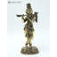 9 Superfine seigneur Krishna statue en laiton jouant de la flûte en laiton doré Home Temple Decor cadeau DDK988