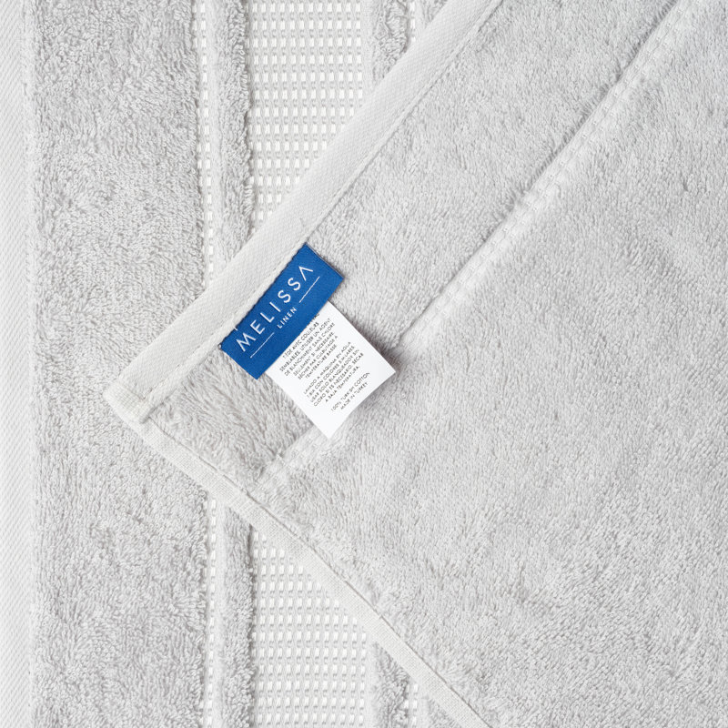Turkish Cotton Hand Towels, Silver Gray