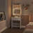 Petit ensemble de coiffeuse avec 3 miroirs lumineux réglables-1048712942