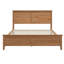 Structure de lit plateforme en bois de pin massif, aucun sommier requis, lit minimaliste moderne avec support à lattes, assemblage facile-1304296902-1287826456